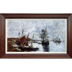  Hand Painted Oil Paintings: Camaret Boats Shore   Free 