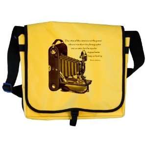  Anderson Camera Quote Vintage Messenger Bag by  