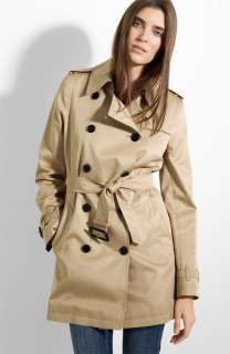 , Burberry Brit Wool Lined Trench Coat size 4 Petite, Color: TRENCH 