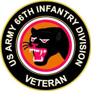  US Army 66th Infantry Division Veteran Sticker Decal 5.5 