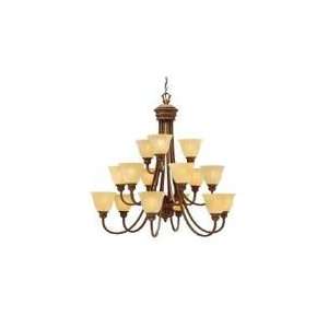  Kichler 1726LBZ Northam 15 Light Chandelier,