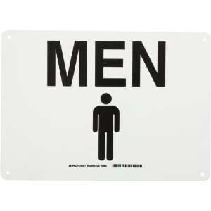   Restroom Sign, Legend Men (with Pictogram): Industrial & Scientific