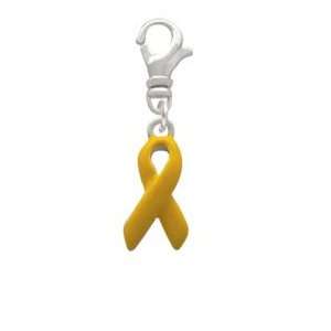  Yellow Ribbon Clip On Charm: Arts, Crafts & Sewing