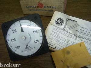 General Electric DB40 DC Ammeter Voltmeter ~ New In Box  