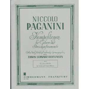  Paganini, Niccolo   Cantabile Op 17 for Violin and Guitar 