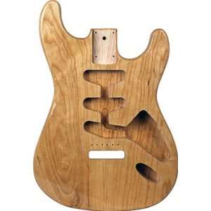  STRAT BODY ASH CLEAR: Musical Instruments