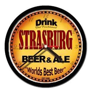  STRASBURG beer and ale cerveza wall clock: Everything Else