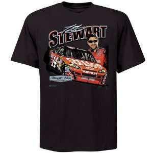    Tony Stewart Black Front Straightaway T Shirt: Sports & Outdoors