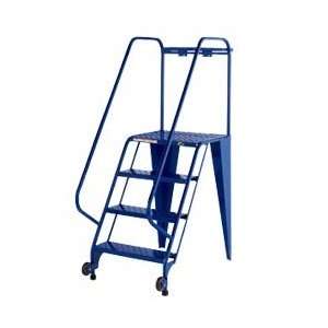  Roll Mobile Ladders with Straddle Base   Blue: Industrial & Scientific
