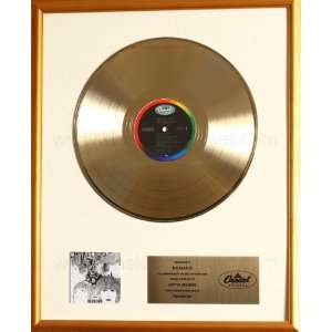   Gold LP Record Award Non RIAA Capitol Records 