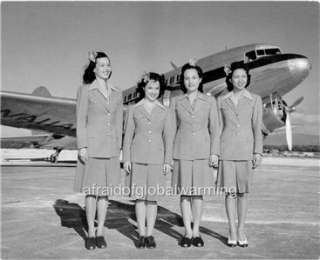 Photo 1950 Stewardesses by Hawaiian Airlines DC 3  