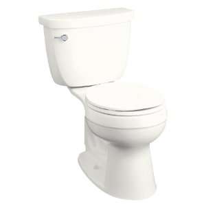 Kohler K 3497 0 Cimarron Comfort Height Two Piece Round Front Toilet 