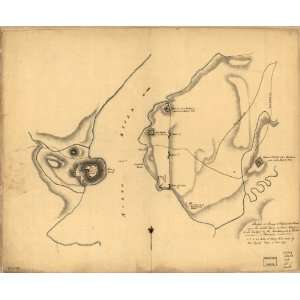    1779 map of Fortification New York Stony Point: Home & Kitchen