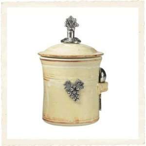   Crosby & Taylor Butter Pecan Salt Pot   Vineyar: Patio, Lawn & Garden