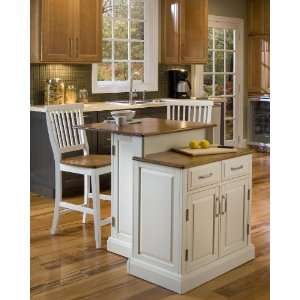   Furniture Woodbridge Two Tier Island & Two Stools: Home & Kitchen