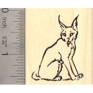  Caracal Wildcat Rubber Stamp Lynx, Wildlife: Arts, Crafts 
