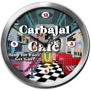  CARBAJAL 14 Inch Cafe Metal Clock Quartz Movement: Kitchen 