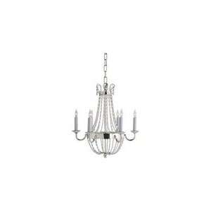 Chart House Petite Paris Flea Market Chandelier in Polished Silver and 