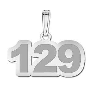  Number Charm Or Pendant With 3 Digits: Jewelry