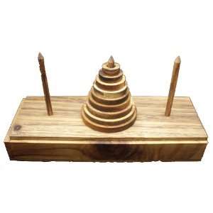  Tower Hanoi 9 ring  size large wood puzzle: Toys & Games