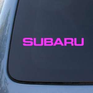  SUBARU   Vinyl Car Decal Sticker #1828  Vinyl Color: Pink 