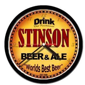  STINSON beer and ale cerveza wall clock: Everything Else