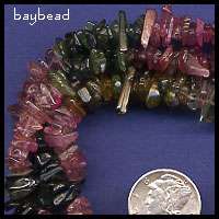Tourmaline Chips 36 strand Mixed Color Ready to Wear  