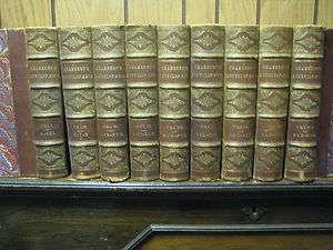 Chambers Encyclopedia 9 Vol. Set 1879 Fine Leather Bindings  