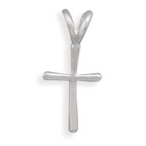 Sterling Silver Cross Pendant With Split Bale Design Measures 21 