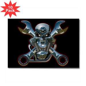  Rectangle Magnet (10 Pack) Motorhead Skull Wrenches 