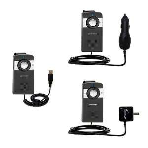 USB cable with Car and Wall Charger Deluxe Kit for the Plantronics 