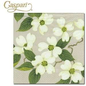  Caspari Paper Napkins 9781L White Blossom Lunch Napkins 
