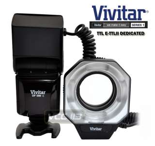 VIVITAR TTL Macro Ring Flash FOR CANON 500D 550D 450D  