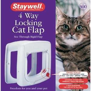  Staywell 4 Way Locking Cat Flap with Extendable Tunnel 