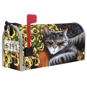 Cat Nap Magnetic Mailbox Cover w Street Numbers: Patio 