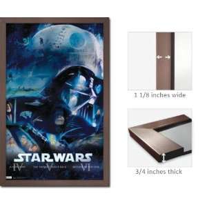  Slate Framed Star Wars Poster Darth Vader Blu Ray Cover 