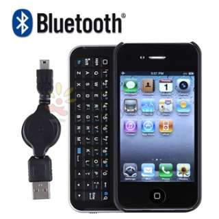 Bluetooth Wireless Rechargeable Sliding Keyboard Case+2x Bumper for 