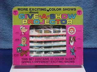 RARE 1970 KENNER GIVE A SHOW PROJECTOR SLIDES WINDOW BOX SET #3  