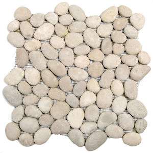 Earthy Tan Pebble Tile, Box of 10 sq. ft.  