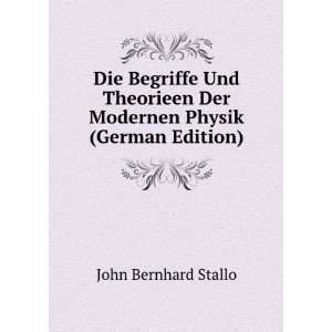  Der Modernen Physik (German Edition) John Bernhard Stallo Books