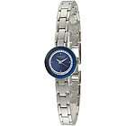 Caravelle by Bulova Womens 43L122 Crystal Blue Dial Bracelet Watch 
