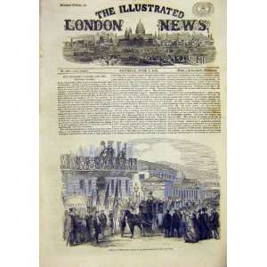   Neapolitan Exiles Paddington Station London Print 1859