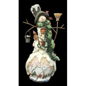  14.25 Decorative Christmas Holiday Snowman Figurine 