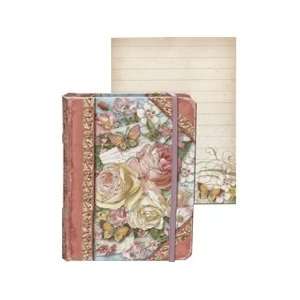  Punch Studio Note Pad Pocket Book Tiny Roses (2 Pack 