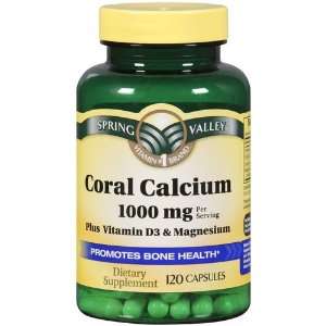 Spring Valley   Coral Calcium 1000 mg, 120 Capsules