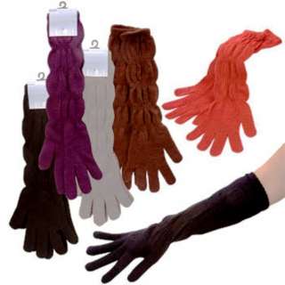 TWO PAIRS WINTER ELBOW LENGTH GLOVES FULL FINGER U PICK THE COLORS 