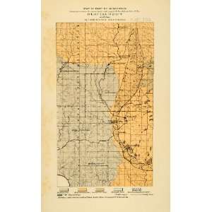  1878 Southwestern Wisconsin Map Glacial Driftless Area 