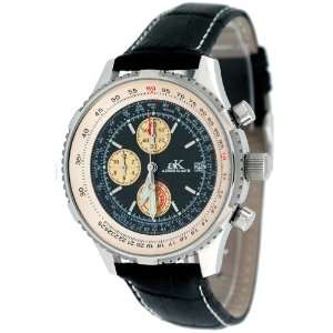   Mens Leather Strap Chronograph Watch Model AK6230 M1: Electronics