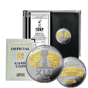    Super Bowl XLV Official 2 Tone Flip Coin