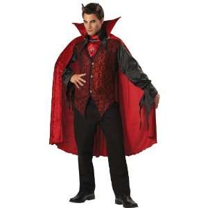 Lets Party By In Character Costumes Sinister Devil Adult Costume / Red 